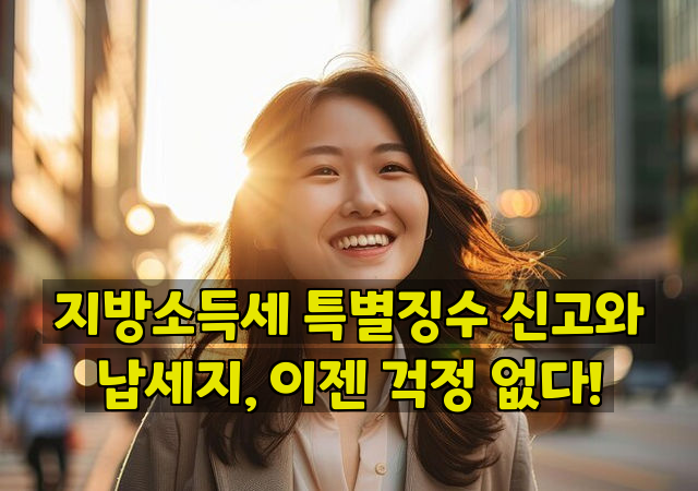 지방소득세 특별징수 신고와 납세지, 이젠 걱정 없다!