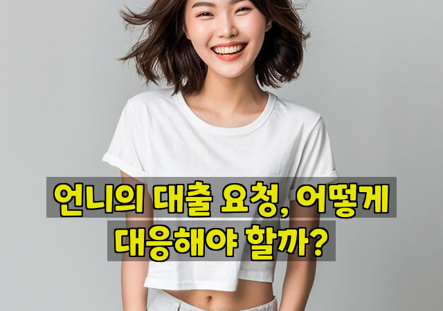 언니의 대출 요청, 어떻게 대응해야 할까?